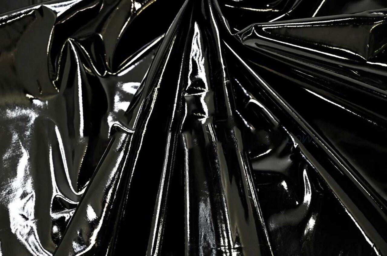 1 Yard Shiny Stretch Patent Vinyl Glossy Flexible Spandex Fabrics